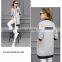 OEM New Design Grey Windproof Baseball Style Autumn Coat Long Outwear Korea Fashion Jacket