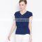 T-B511 China Factory Navy Blue Chiffon Tops Elegant Women Casual Office Blouse