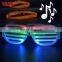 Hot Sale New Product New Design Sound Activated LED Glasses Color Customized New Style