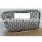 Honeycomb Center Grill Silver Grille RS5 Style Fit 2013-2016 for Audi A5 S5 RS5