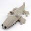 Amazon hot selling dog chew linen animals crocodile toy