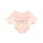 Girl Boho Flare Sleeve Bow Romper Toddler Clothing Baby Boutique Ruffle Jumpsuit