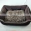Velvet Pet bed accessories Brown Plush Pet bed with Removable Cover