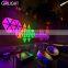 DIY APP Bluetooth music control smart addressable 9 штук треугольных наборов магических RGB-цветных светодиодных панельных ламп