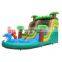2020 New Arrivals Home Use Crownfish Jungle Water Slide Pool Children Kids Backyard Inflatable Water Slides For Backyard