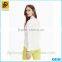 New style wholesale cheap summer lady casual plain white shirt for women