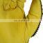 High quality anti impact cow grain leather work gloves with TPR