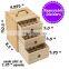 Holds 75 Bottles Roller Balls 3 Tier Space Saver Essential oil Wooden Storage Case With Handle