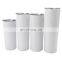 15 Oz 20 Oz 30 Oz Straight Double Wall Beer Coffee Stainless Steel DIY Sublimation Blank cup Skinny Tumbler