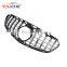 ABS front bumper grille mesh for Mercedes Benz E class W212 facelift 2014-2016 GT grill (Silver)