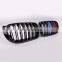Three color M style bumper grill for BMW X series F25 F26 doul slat line kindly grill for BMW X3 X4 2014-2017