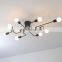 Modern LED Chandelier Lighting Decorative Flower D50*H40 D60*H40cmDesign Iron Crystal Ceiling Lamp