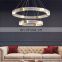 Bedroom LED Ring Pendant Lamp Modern Circle Kitchen Hanging Light Nordic Acrylic Luxury Indoor Chandelier