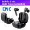 ENC Earbuds Hot Sale Dual Microphone Earphone New Wireless Earbuds RPO Touch Operation Audifonos Bt
