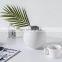 Circle Shape White And Black Custom Matt Egg Design Ceramic Flower Sublimation Vase