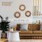 Rattan Mirror Set of 3 Woven Wall decor for Living Room, Bedroom Boho Style Decoration WHolesale in Bulk