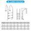Swimming Piscina Pool 3-Step Ladder for In-Ground Piscina Pool Stainless Steel