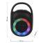 Mini SD-Karte Lautsprecher RGB-Farbbeleuchtung Subwoofer Drahtloser Au?enh?ngelautsprecher CLIP5 BT-Lautsprecher