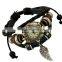Rebacca's Vintage retro genuine cow leather wrap bracelet women's quartz watch