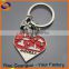 ANDORRA heart pendant metal keychain