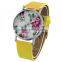FT1432 High Quality Stainless Steel Case Back Floral Analog Fashion Watch