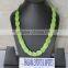 Antique alloy Hippie gemstone necklace African bone horn jewelry