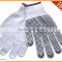bleached white poly-cotton working glove