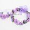 DSFG001 New Kid Girls Floral Headband Bohemia HairBand Flower Garland Prom Head wrap Hair Accessory And Wristband