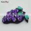 2017 Spring beaded purple grape patch for decoration WPHB-038