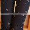 STOCK WHITE SNOW PRINTED FLEECE LINED LEGGINGS