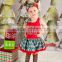 Xmas I Love Santa Red Pettiskirt Dress Headband Leg Warmers 3pcs Party Dress