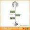 metal material stand garden clock with calendar display