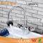 Rotatable water flow changeable thermostatic basin facuet