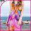 Flower fashion printed chiffon fabric chiffon beach towel Chiffon plain shawl