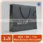 White logo printed black background paper carrier gift bags wholesale