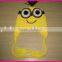 wholesale kids character minion crocheted hats hand crochet knitting winter caps for boys