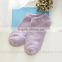 New style candy color wholesale low cut cotton boat socks for ladies
