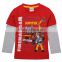 2-6Y (AB4765) Red nova kids wear high quality ready stock cotton baby long sleeves clothing sets for boys