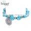 Bohemia ethnic jewelry bead bracelet natural stone bead tassel bracelet jewelry