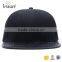 Custom blank black caps 6 panels leather flat brim cotton strap back hip hop cap hats                        
                                                                                Supplier's Choice