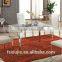 Z651 modern white leather dining chair for hotel room
