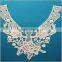 Soft machine made milk silk embroidery lace collars