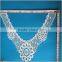 Fashion embroidery women dress white collar necklace