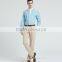Men's Vogue Casual Business Pale Blue Stripes Linen Cotton Shirts