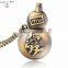 Cute chinese ai love calabash design watch pendant necklace for kid