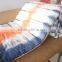 Tie-Dye Shibori Print Indigo Blue & Peach Jaipuri Razai Handmade Cotton Filling Quilt