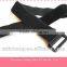 Stretch Black Adjustable Custom Elastic Hook Loop Strap