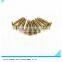 Yellow Zinc Galvanized screws Pozidriv head Fine thread Drywall screws