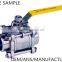 304 Stainless Steel 3PC Ball Valve 1000 WOG Full Port Female Threaded End