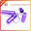 Customized Promotional Useful Purple Mini Round Bottom Box Keychain with Carabiner